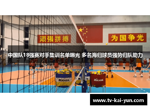 中国队18强赛对手集训名单曝光 多名海归球员强势归队助力 中国队18强赛对手集训名单曝光 多名海归球员强势归队助力